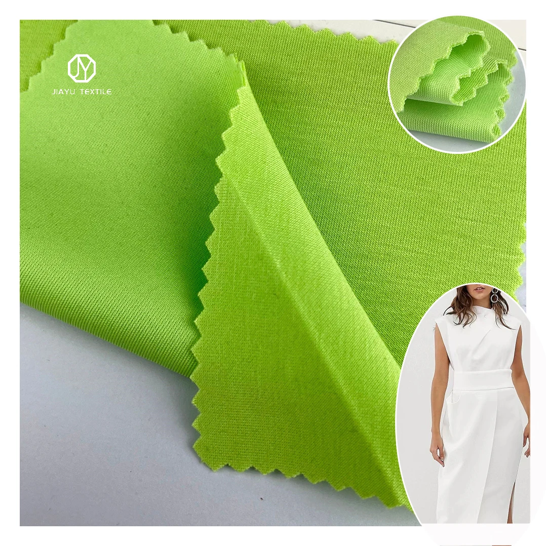 60% Viscose 32% Polyester 8% Spandex super Soft 200gsm Air Layer Space Rayon Fabric Casual suits/T-shirt/dress