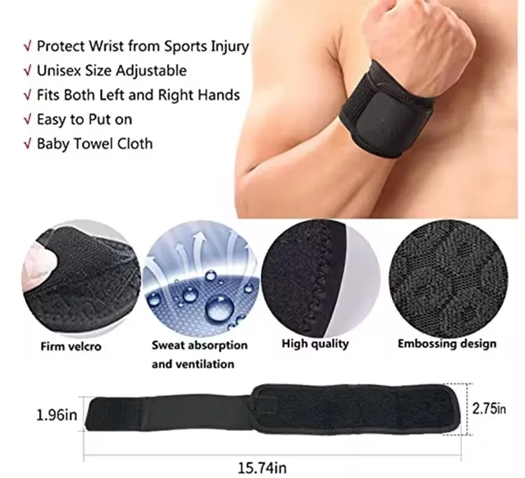 Unisex Adjustable Sport Wrist Brace Gym Wrist Wraps Bands Fitness Bodybuilding Training Gym Weight Lifting Wrist Straps