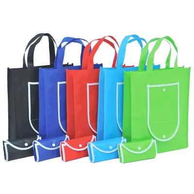 Hot Sale Manufacturers Custom Recycle Foldable Reusable Tote Non Woven Fabric Bag Bulk Large Shopping Bag with Logos