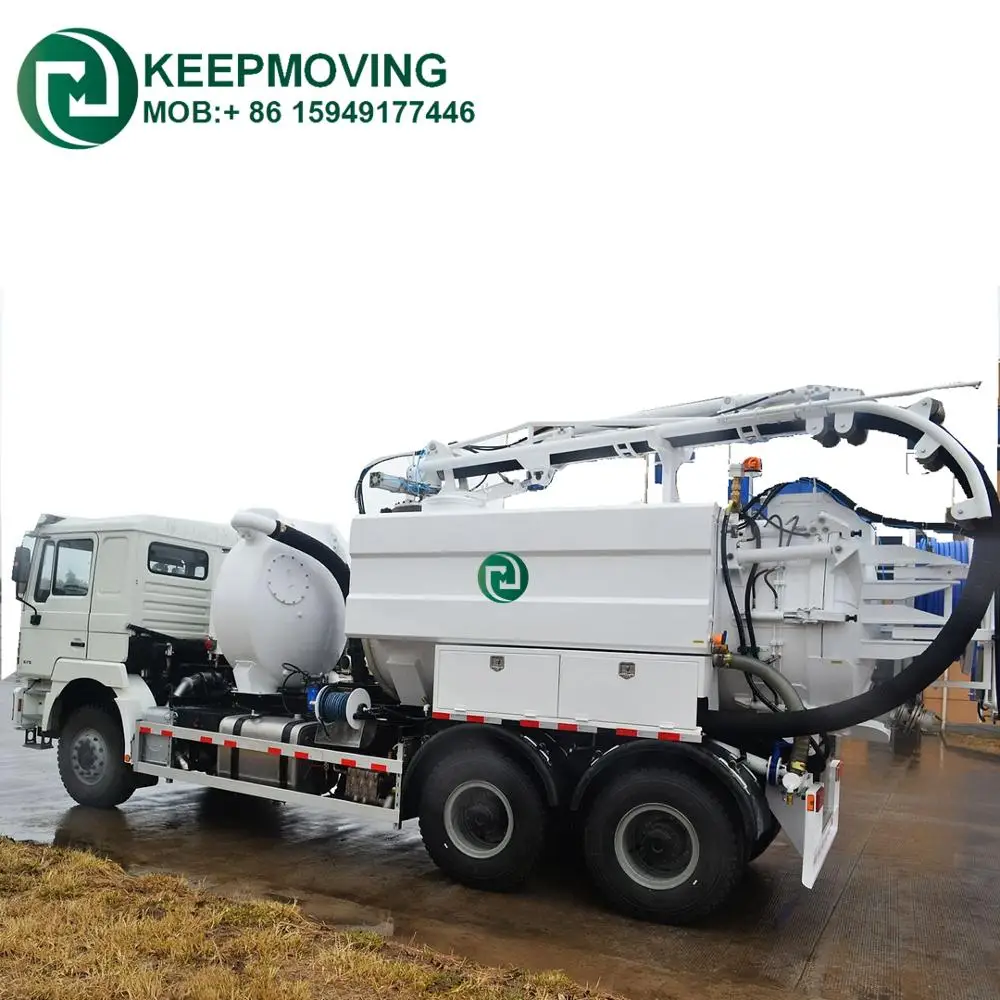  6x4 Howo 9000L вакуумный канализационный грузовик с задним