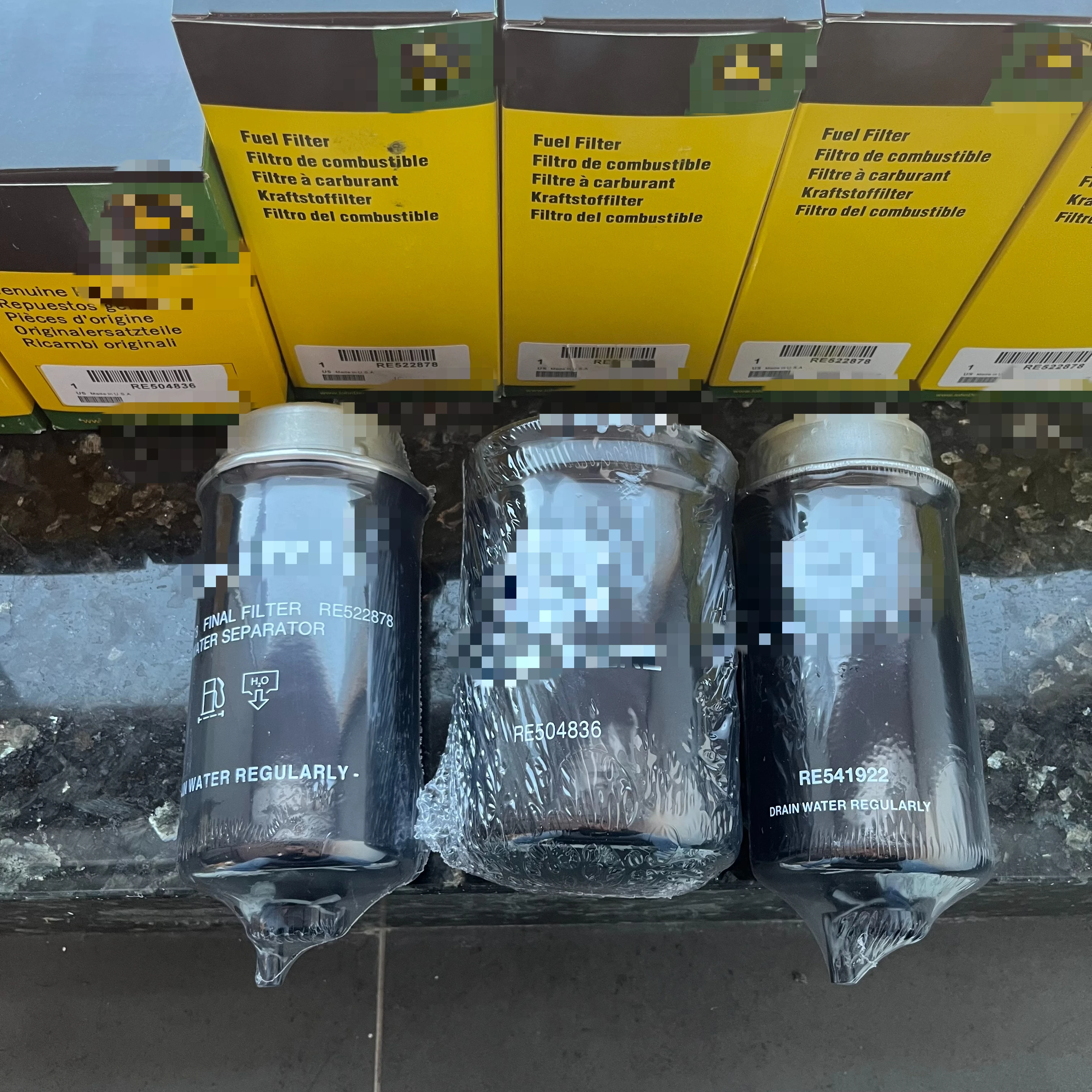 Engine Model 4045HF485 RE522878 Fuel Filter RE541922 RE504836 Oil