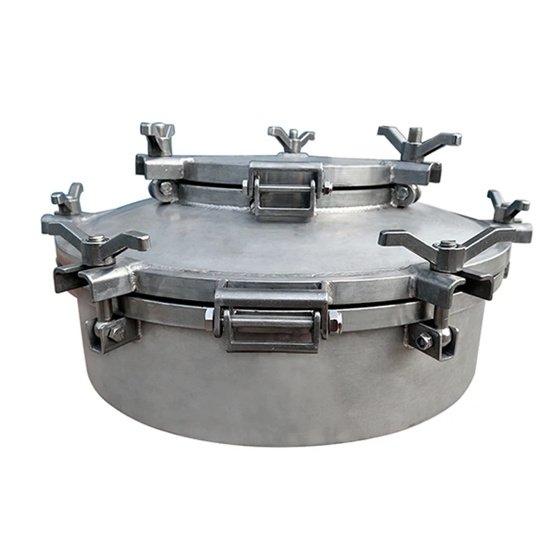Customized Stainless Steel Carbon Steel Manhole Tank Cover For Tanker Trucks Sprinkler Trucks Bulk Cement Trucks