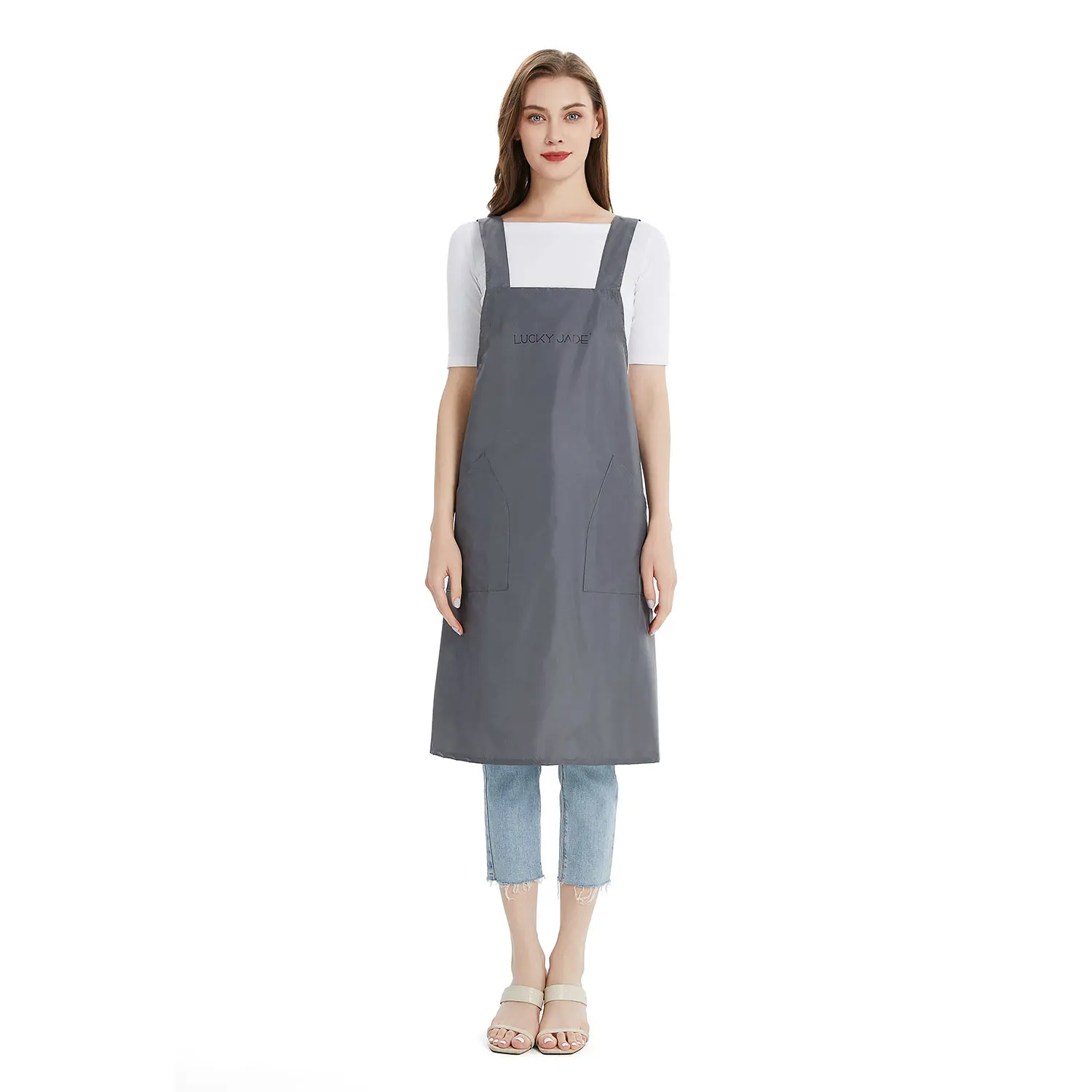 Water-proof Simply Beauty Salon Cutting Apron, Custom Stylist Barber Apron 5B7