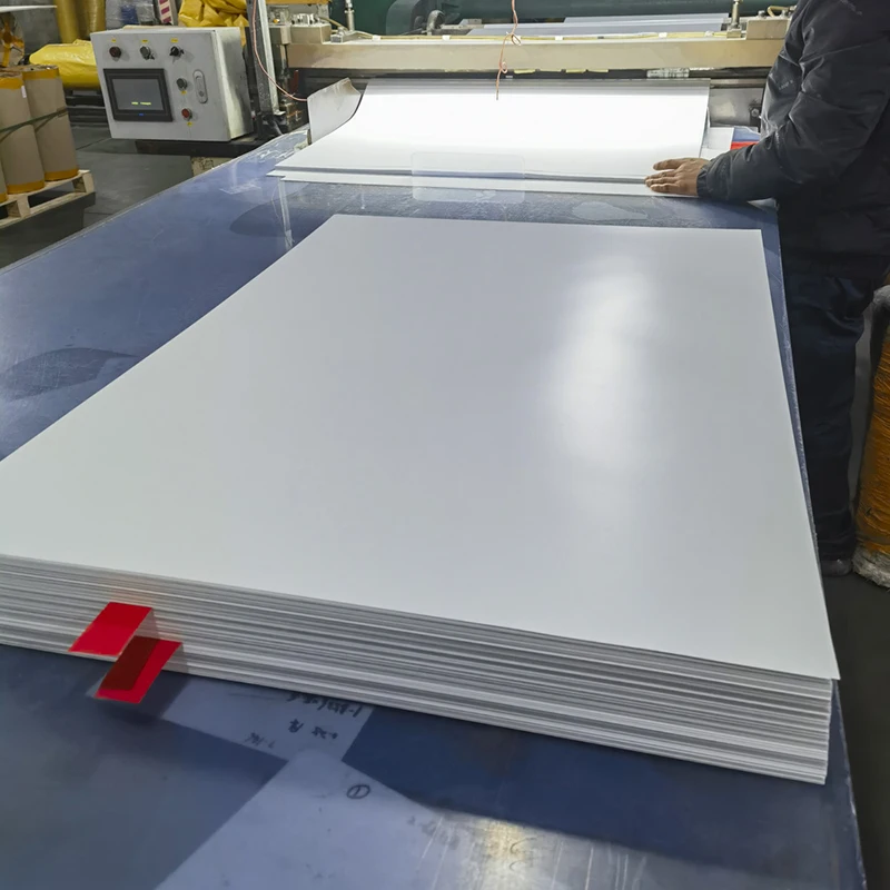Professional customized wholesale plastic film 4*8ft opaque rigid glossy white PVC sheet roll