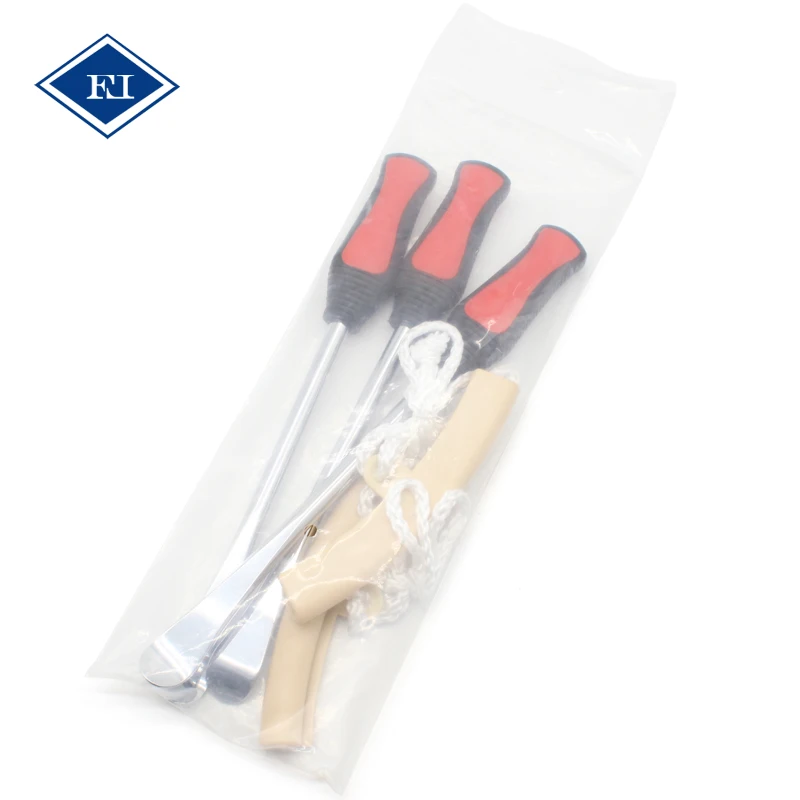 5pcs Tire Stripping Tool Tire Removal Pry Bar Crowbar Warping Bar Alloy Steel with 2 Rim Protectors