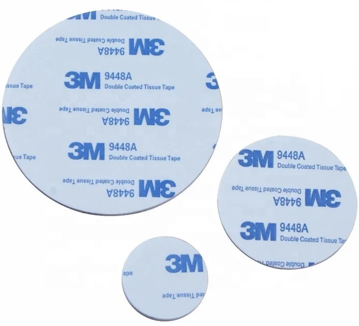 Profession Die Cut 3M 9448A Double Sided EVA Foam Tape ,White Black,Thickness 2mm