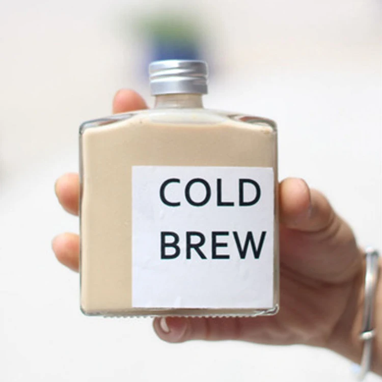 China Manufacturer Hip Flask Small Glass Bottles For Skin Care Shot Glass Bottle Body Cream Square Bottle for Shower Cream