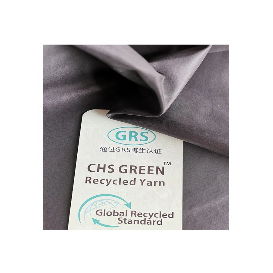 ECO-friendly OEKO-TEX certificate  300T calendared 50d*50d RPET Recycled 100% polyester microfiber taffeta garment fabric