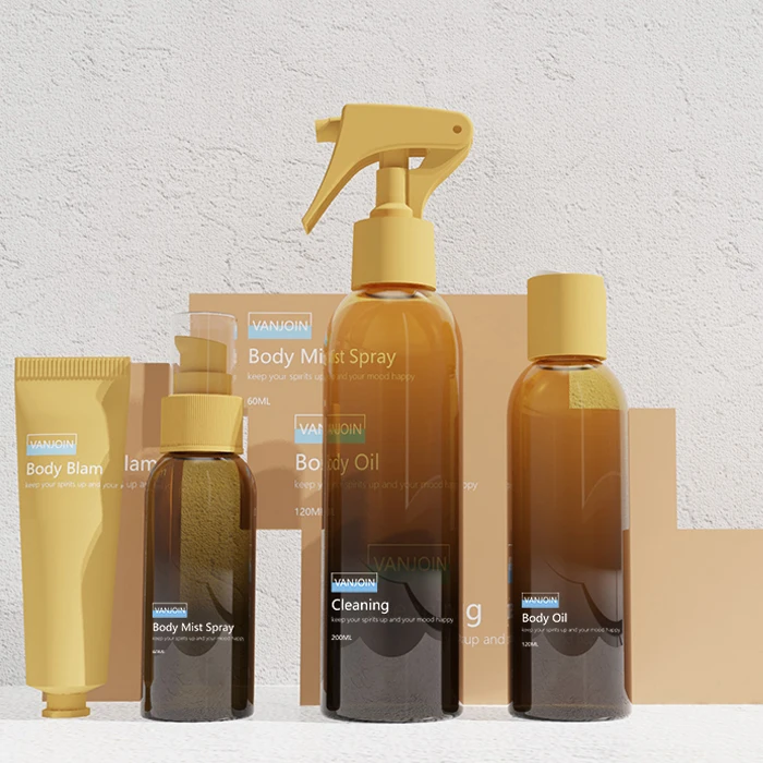 4oz 8oz Cosmo Round Rpet pcr pet plastic serum sprayer lotion bottle 120ml 250ml custom clear frosted matte cosmetic bottle