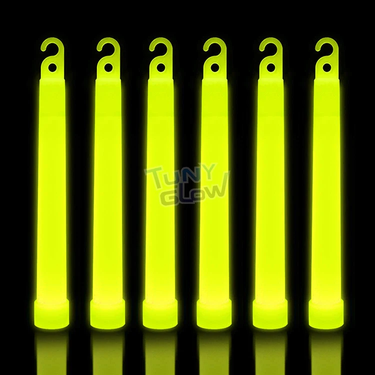 6 inch yellow green bulk glow sticks survival military for emergency camping hurricane earthquake accessories