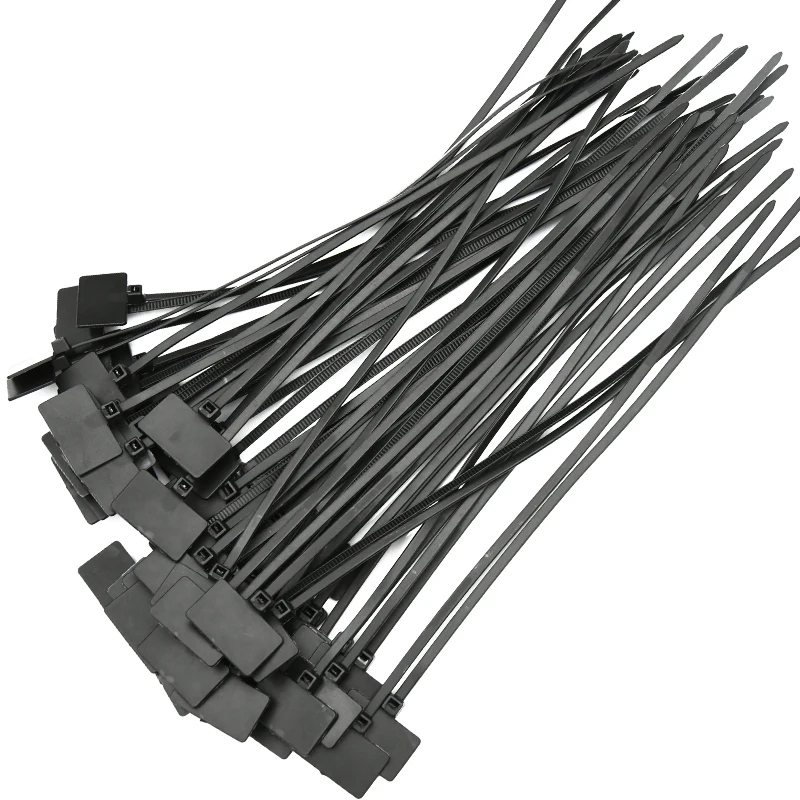 China Manufacturer Marker Nylon Cable Ties 3.6*200mm or 4 inch Cable Tie Label Cable Ties ECO Material Free Samples