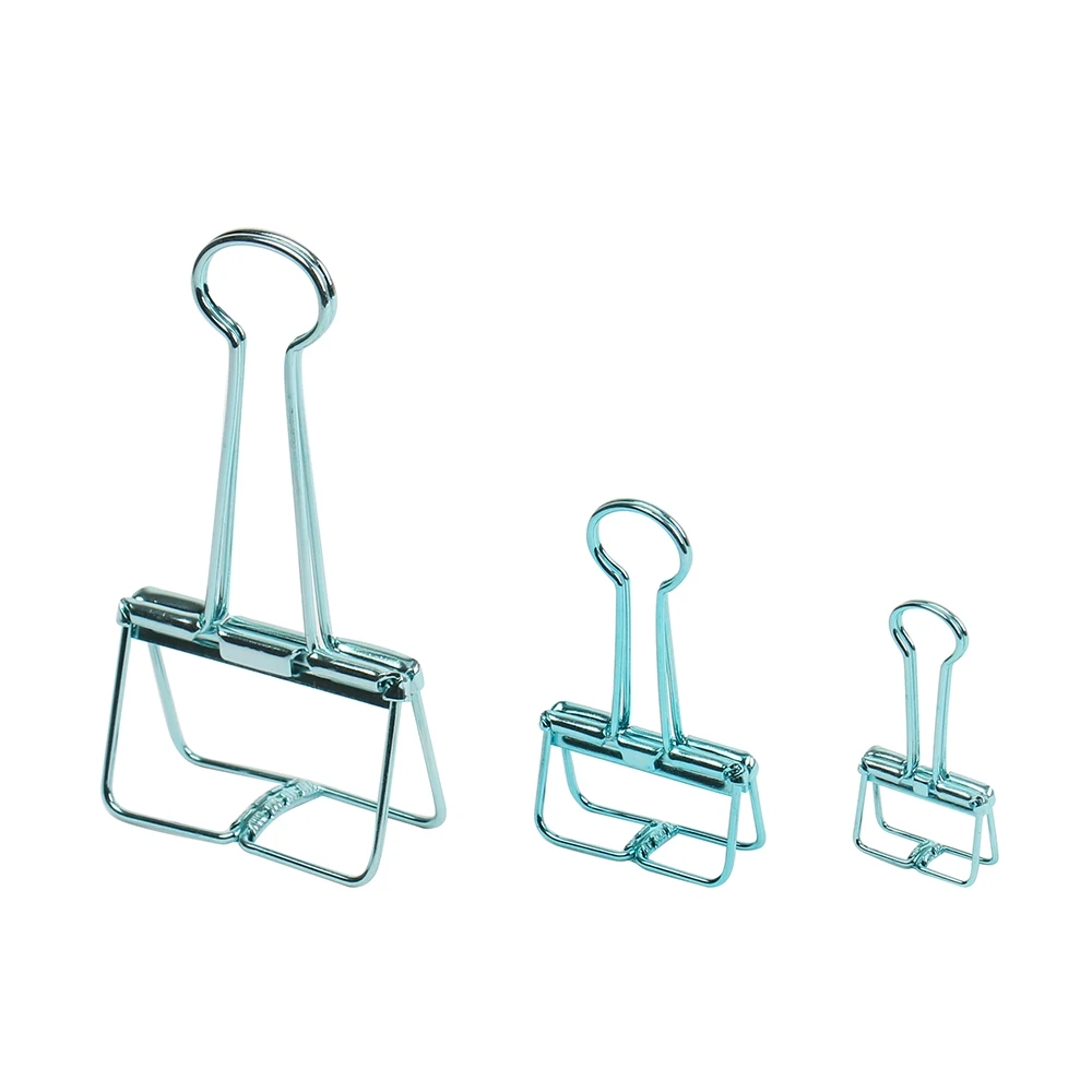 Custom colorful hollow binder clip USB cable clip