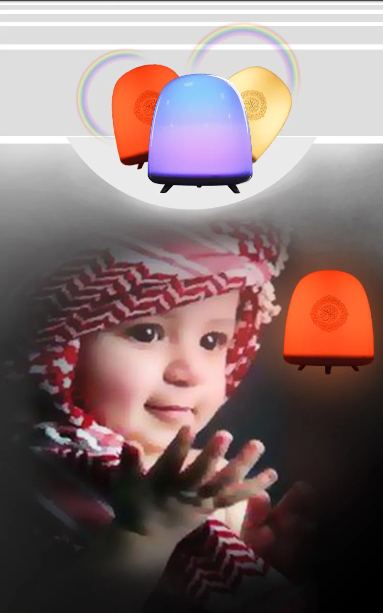 Mini Lovely BT Speaker with touch small night light home atmosphere light