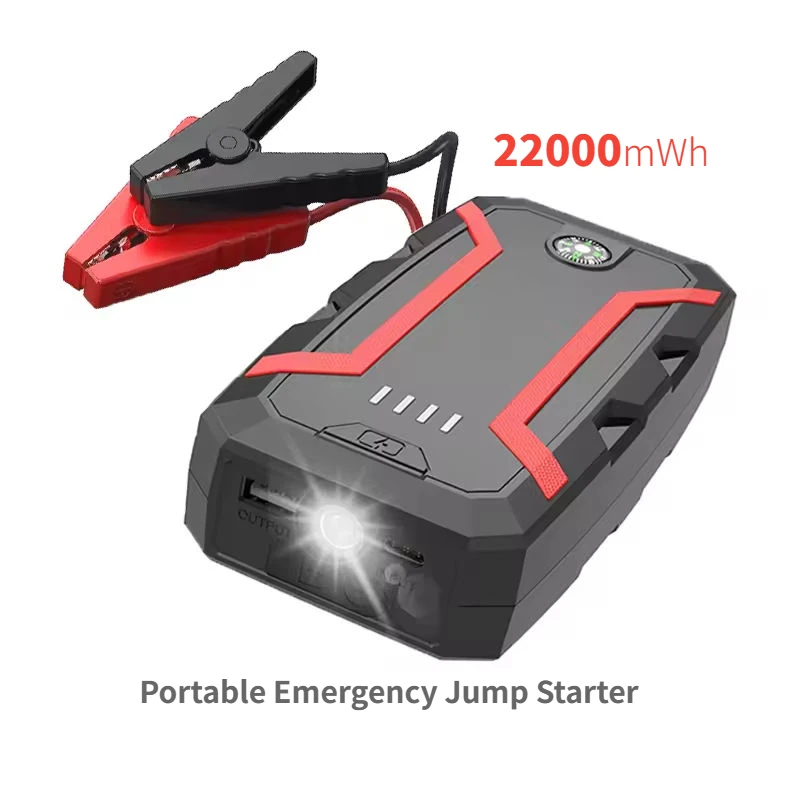 Lithium Battery 12V 1000Ah Portable Jump Starter 5 In 1 High Power Booster Power Bank Car Jump Starter Set