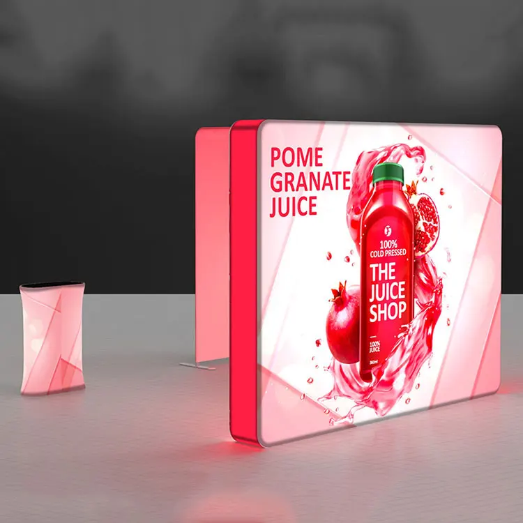 10x10 3x3 lightweight extrusion frame Event Backlit Led light Trade Show Display exhibition backlit system backdrop booth stand