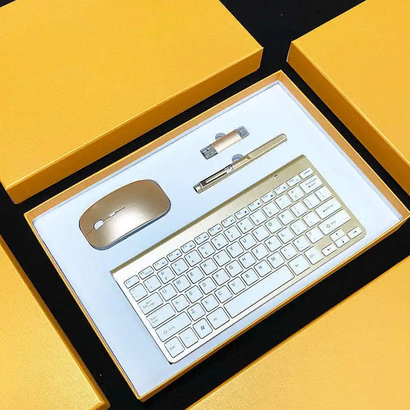 Hot sale Enterprise Customization Promotional Pen USB Wireless Office Mouse Keyboard Gift Set