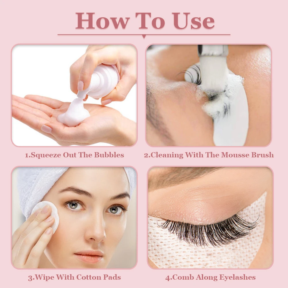 custom set vegan private label shampooing personalised make your own lash shampoo