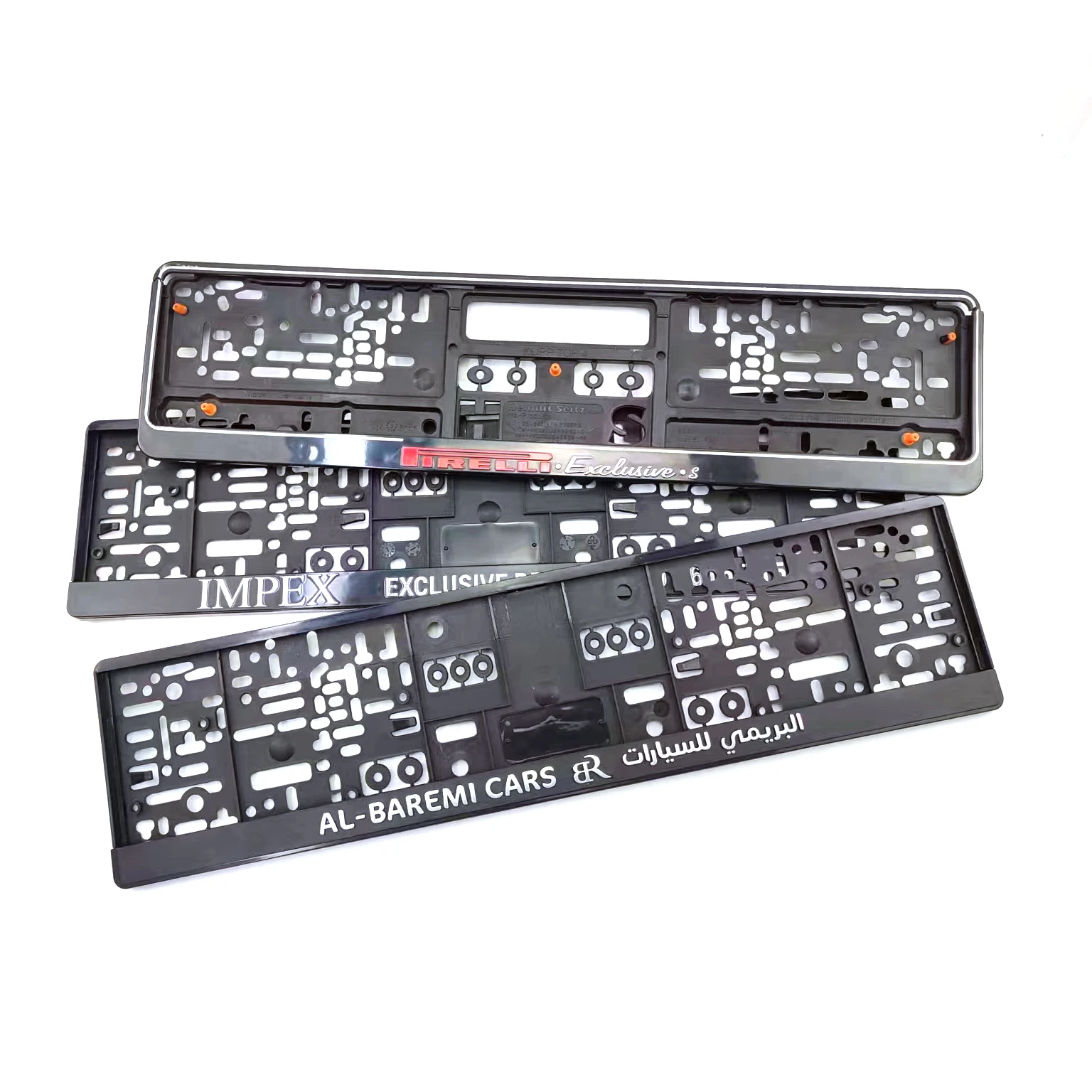 Design License Plate Frames with logo Custom European License Plate Holder euro Printed Car Decoration Other can be Customized