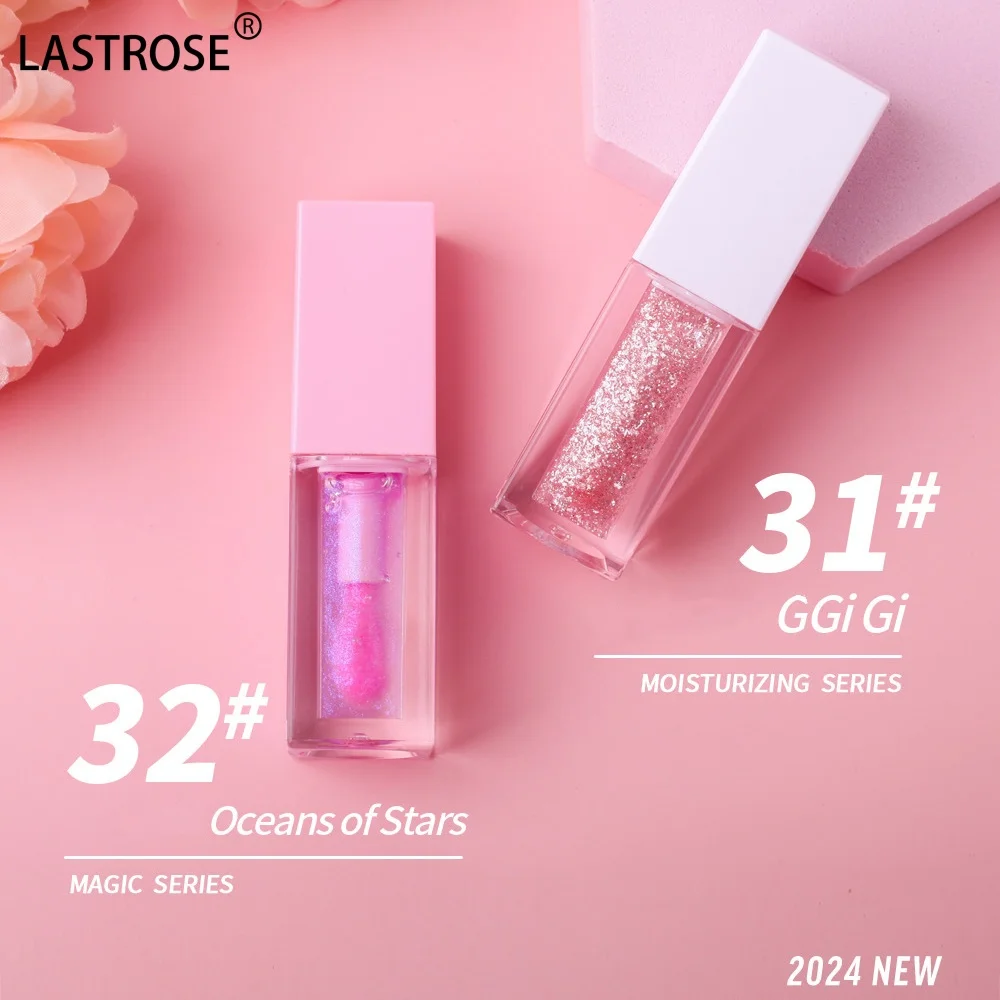Big Brush 34 color changing lip oil pigmented magic moisturizing flavouring fruit clear vegan pink lipgloss lip plumper gloss