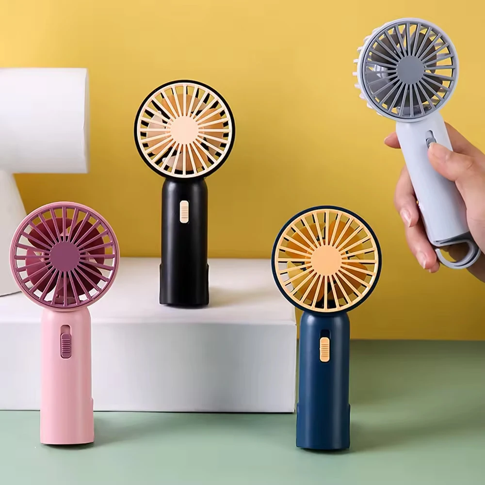 Ready To Ship Electric Small Handheld Personal Fan USB Rechargeable Mini Cute Portable Fan With Stand
