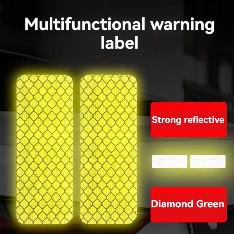 Customized Colored Waterproof EGP Reflective Warning Sticker for Cars & Motorcycles Enhances Night Visibility for Helmet Safety