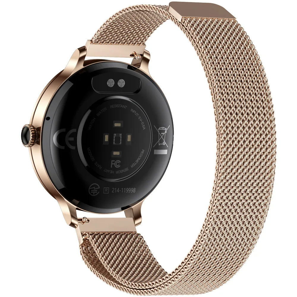 Metal Steel Strip Ultra-thin Sports Health Sleep Monitoring High-definition AMOLED Bluetooth Phone Smartwatch