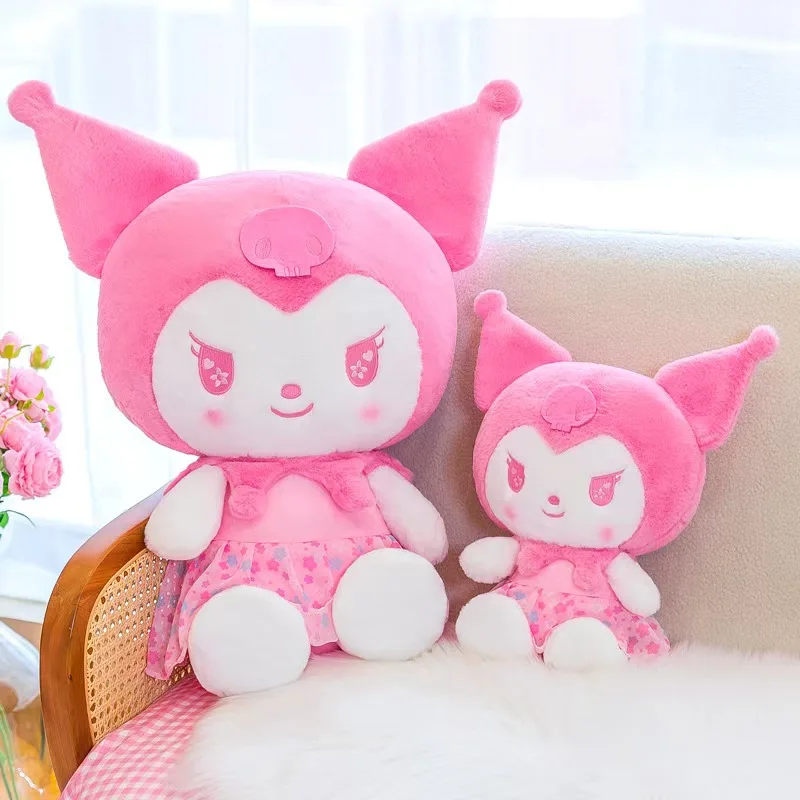 Ruigao Sanrioed Милая Kuromi Мелодия Банкетная плюшевая игрушка кавайная Подушка украшение комнаты детская большая кукла для детей подарок на день рождения