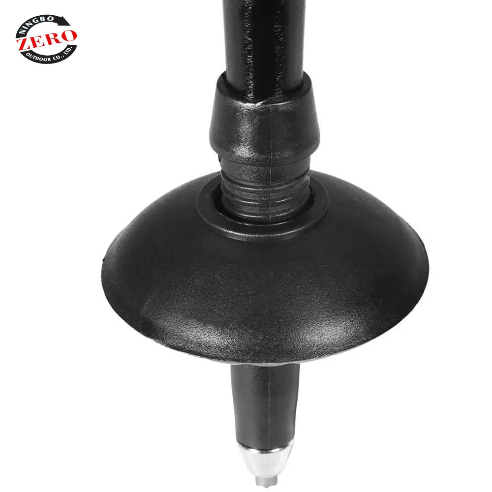 Black Trekking Small Rubber Round Snow Baskets Ski Mud Hiking Walking Stick Poles Replacement Disks Accessory Pole Basket