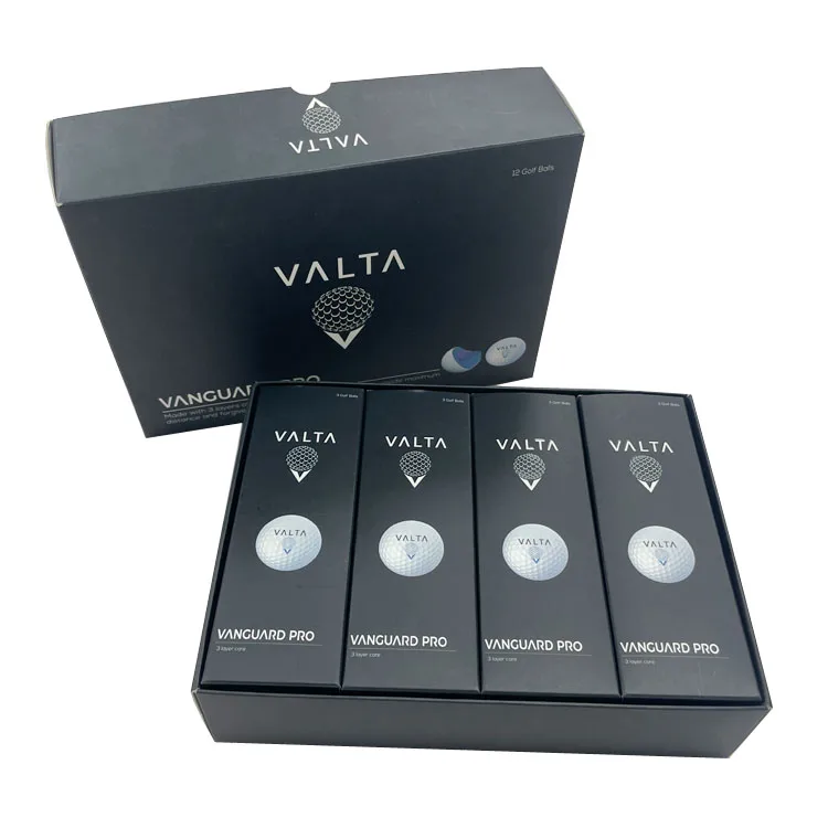 Custom 3 Golf Ball Sleeve Shipping Gift Set Box Recycled Paper Packaging 12 Golf Ball Box For Dozen Golf Balls