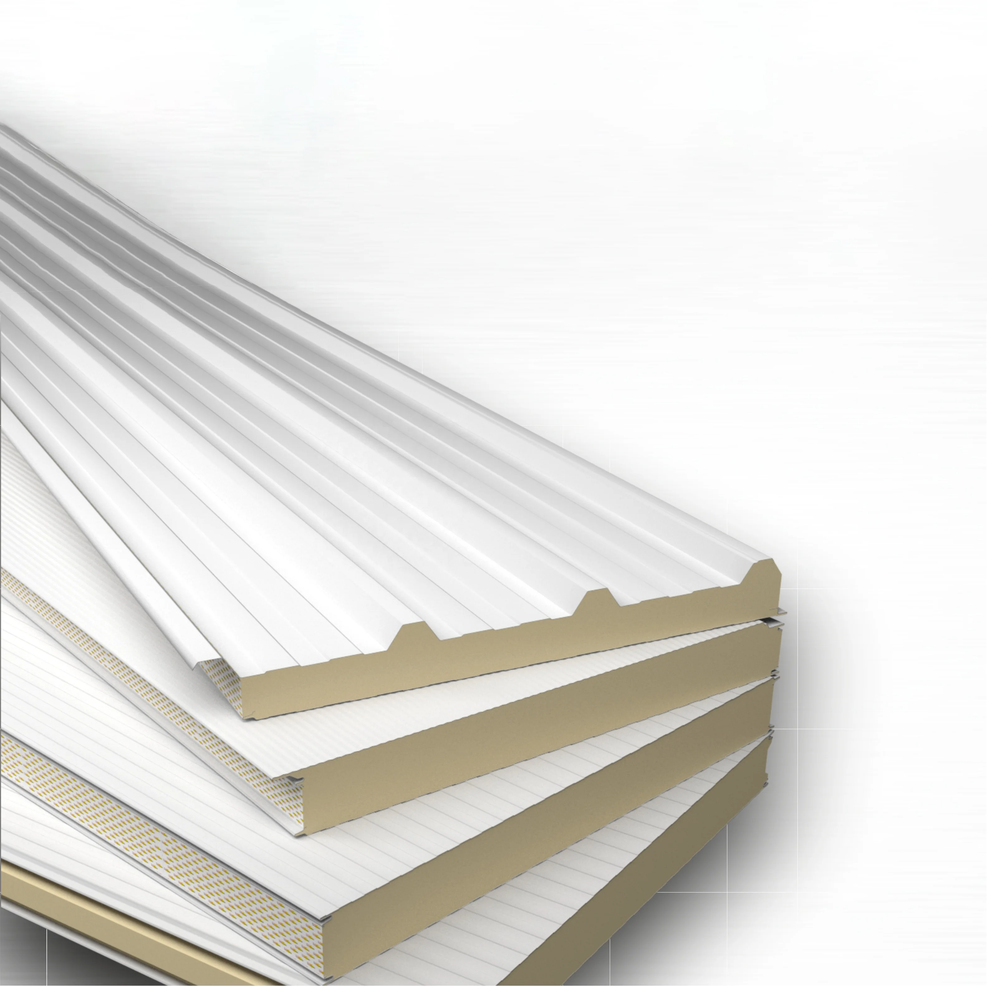 Aluminium Composite Panel Price PU Rock Wool EPS Foam Sandwich Panel Plywood For Building Materials