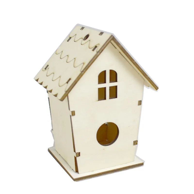 DIY Hand Decoration Bird Nest Wooden Handicraft Bird Nest Custom Decoration Parrot House