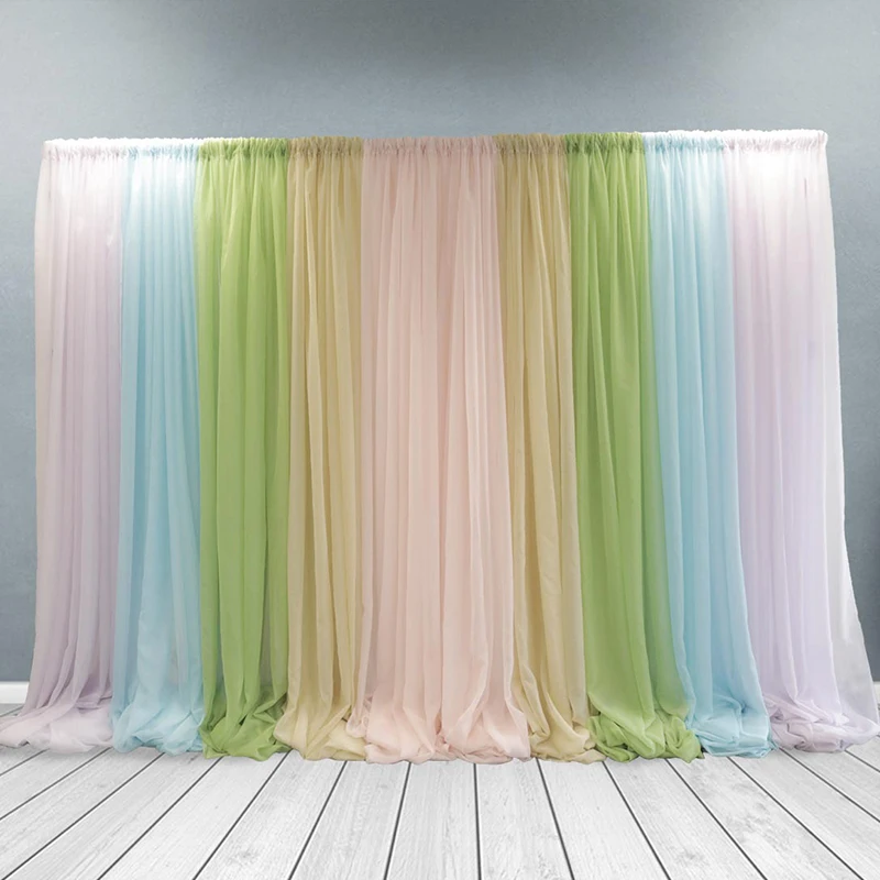 10x20Ft Double Cross Bar Pipe and Drape Kit Heavy Duty Adjustable Backdrop Stand Wedding Backdrop Party Stage Decor Pipe & Drape