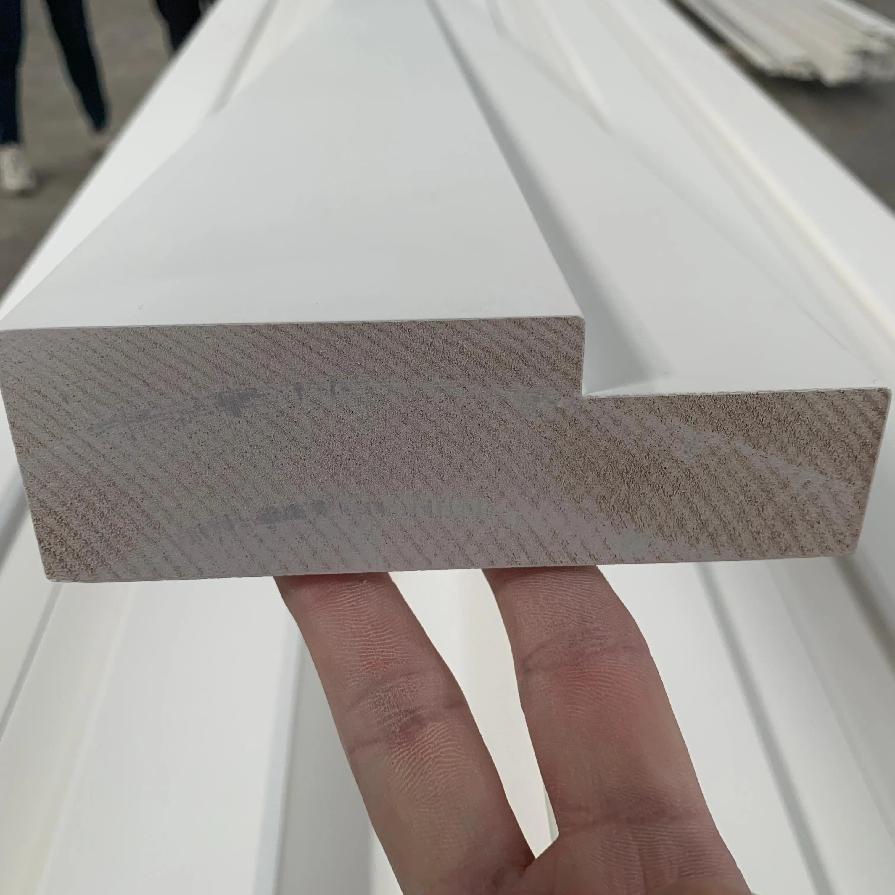 High Quality White Primed Wood Pine Finger Joint Single Rabbet Interior Door Frame Jamb