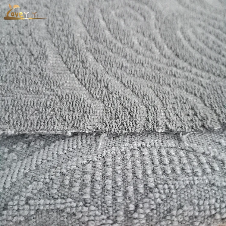 Unique Two Side Jacquard Organic Enzyme Stonewashed Canvas Cotton Fabric