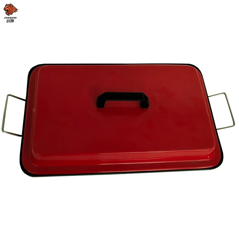 Hot selling custom made cast iron bbq grill plate korean bbq grill pan Non-Stick barbecue grill plate