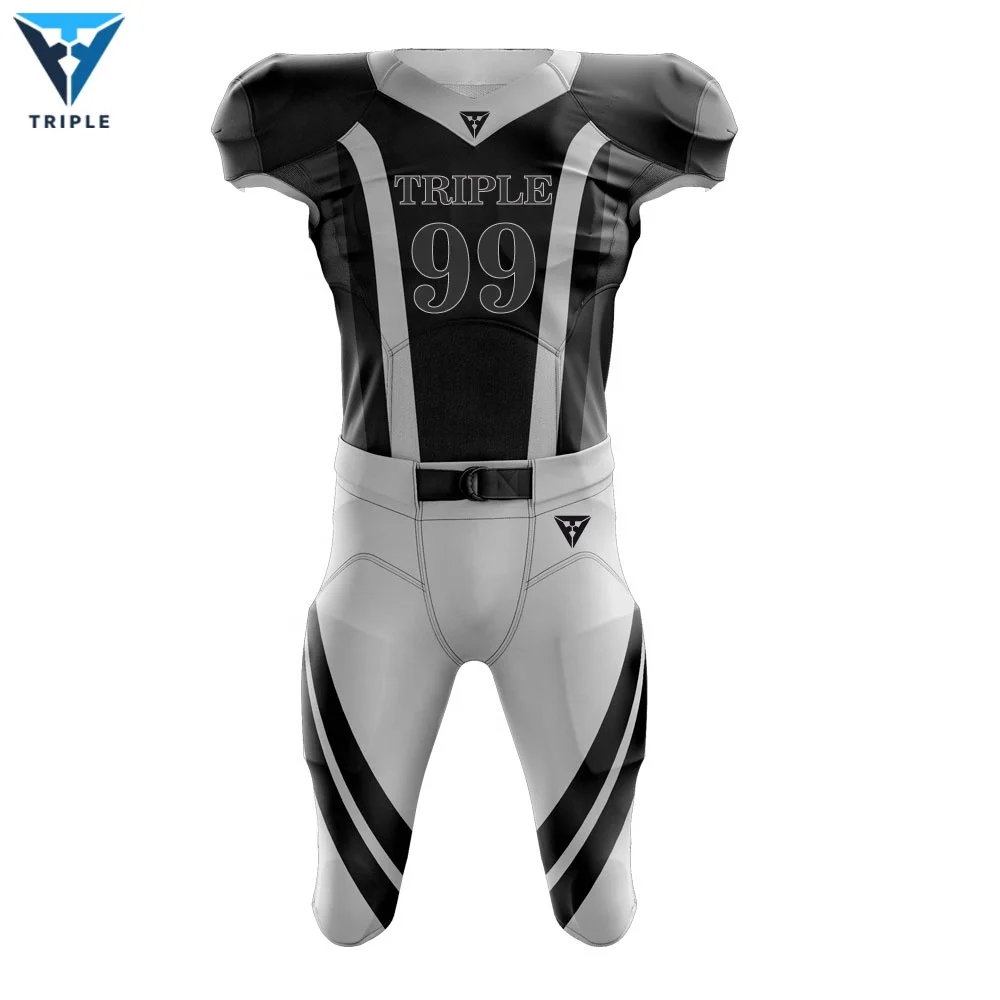 New design youth custom fashion american football uniforms sublimated american flag football jersey
