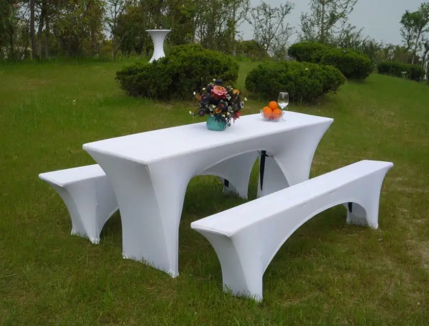 Cheap Spandex Beer Table Cover Stretch Beer Bench Cover Elastic Beer Garden Sets for Outdoor Party