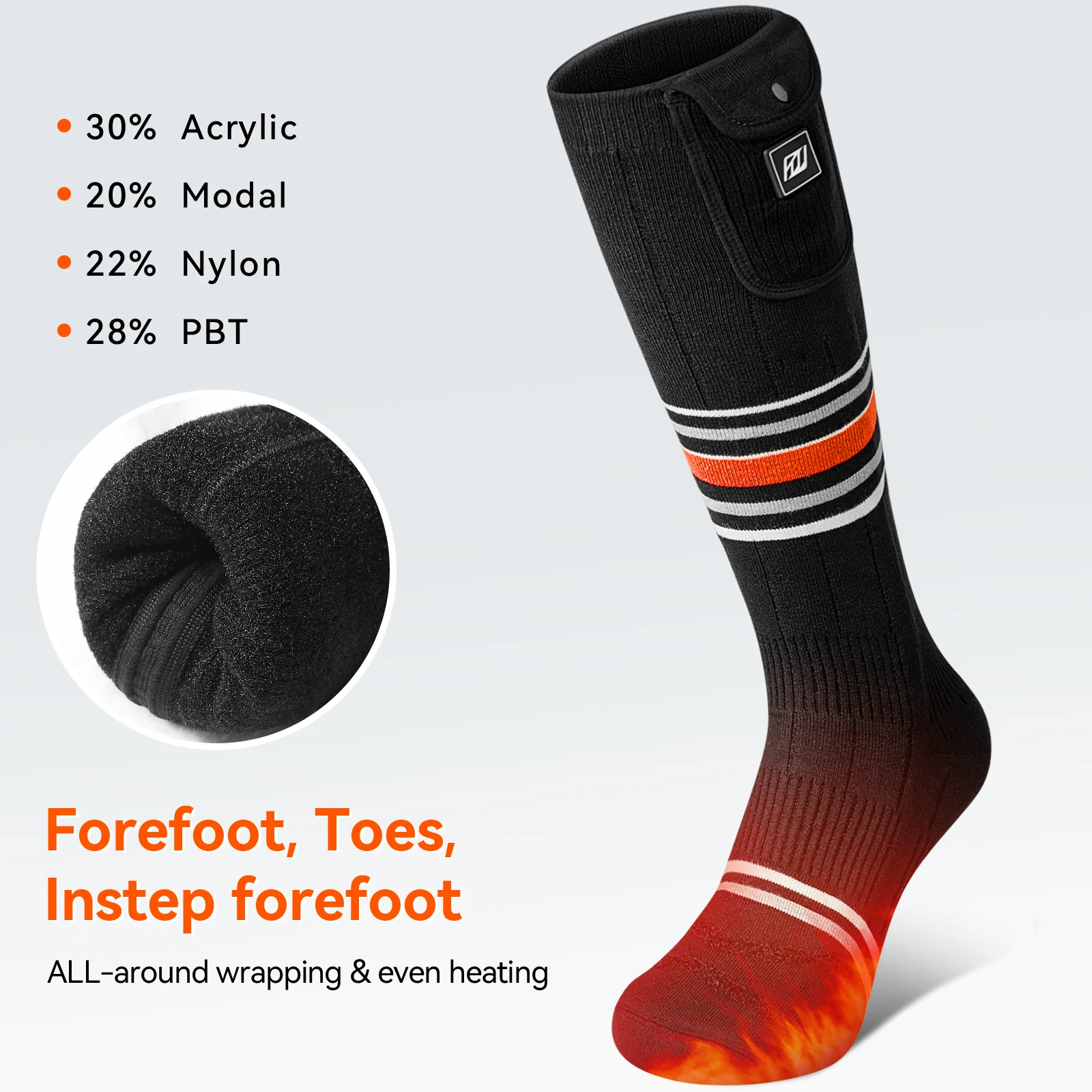 Моющиеся носки с электроподогревом