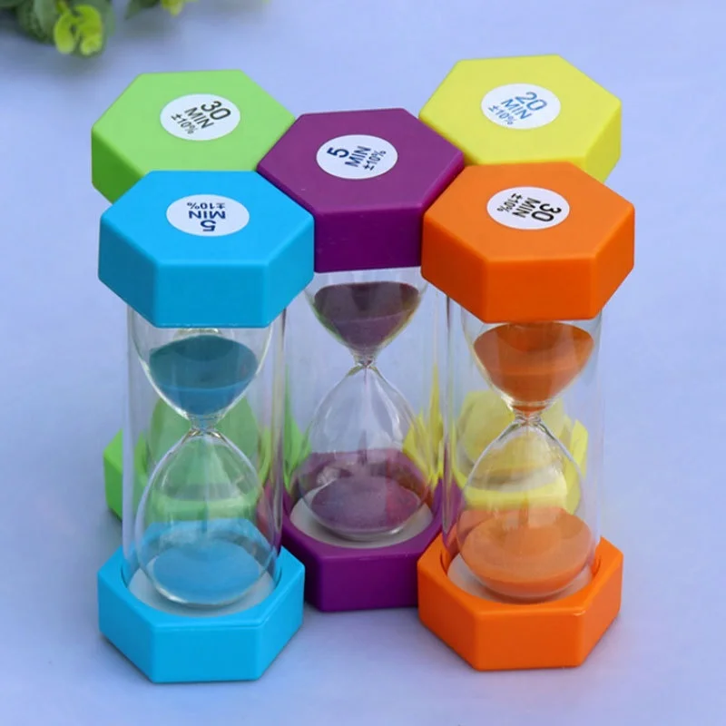 Education Classroom running time Plastic Hourglass Sand Timer sand clock hour glass sand timer