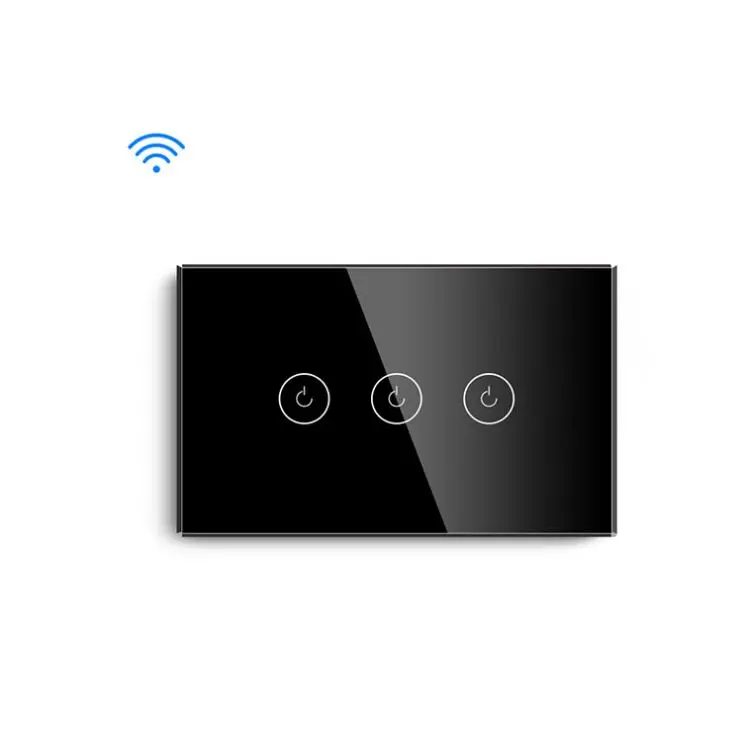 118 США стандарт беспроводной Wi-Fi контроль Голосовое управление Умный дом Tuya умный 3 комплекта света Электрический настенный