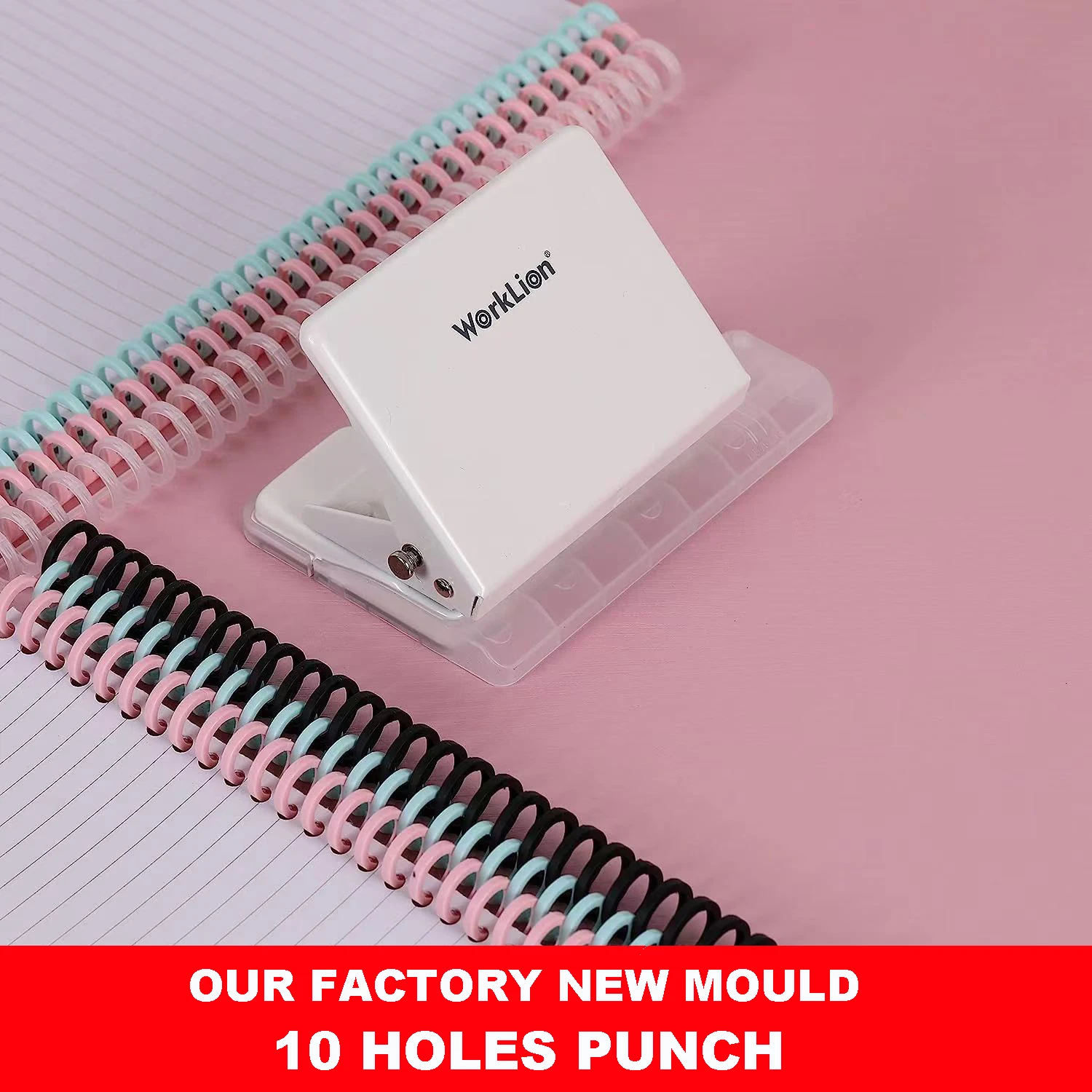 20 Years Factory: New Mould 10 Holes Punch Metal Ten Holes Puncher for Planners, loose-leaf, suitable for A4 / B5 / A5