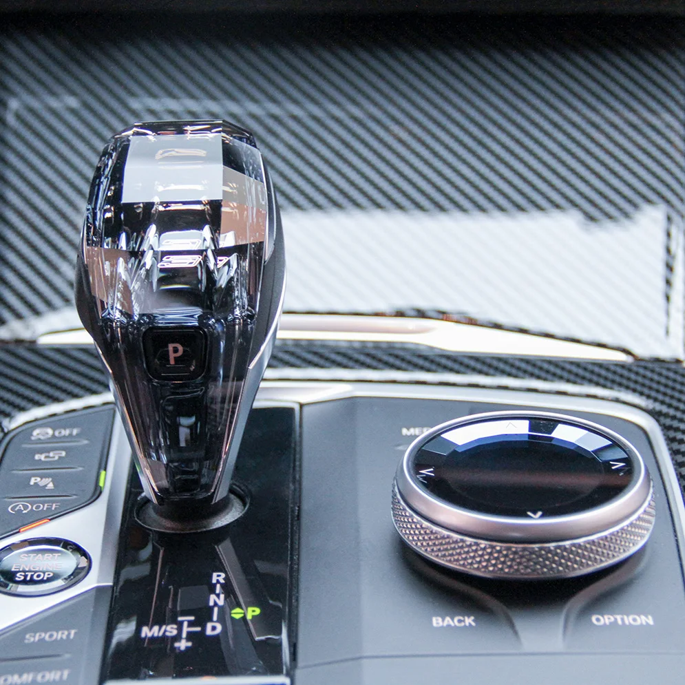 Car Interior Accessories Crystal Gear Shift Knob For Bmw 5 Series F10 F15 F30 G30 G20 G05 I12 2013-2020 modify kit