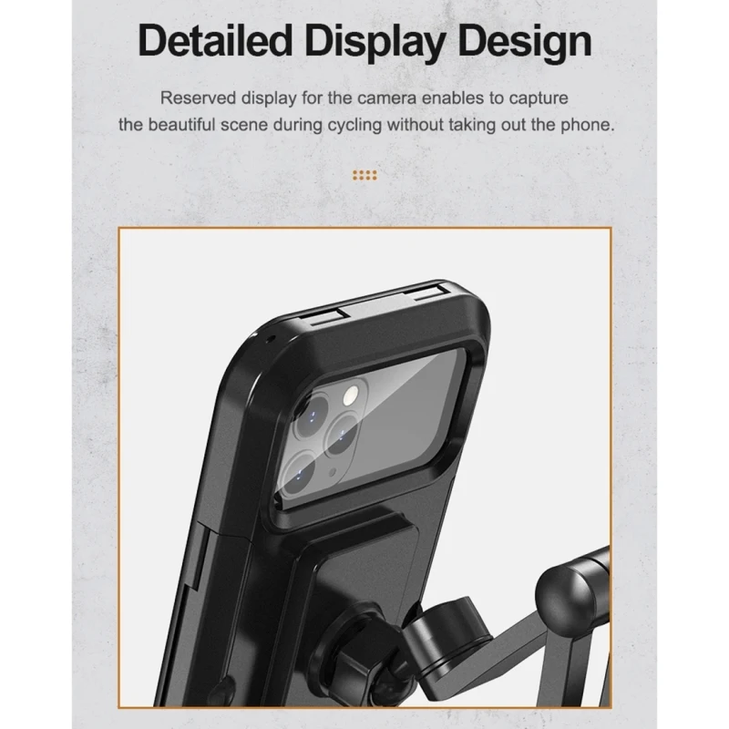 Manufacturer OEM Service Touch Screen Waterproof Mobile Phone Holder for 4.5-6.7 inch Mobile Phone MTB Parts Bike Accessories