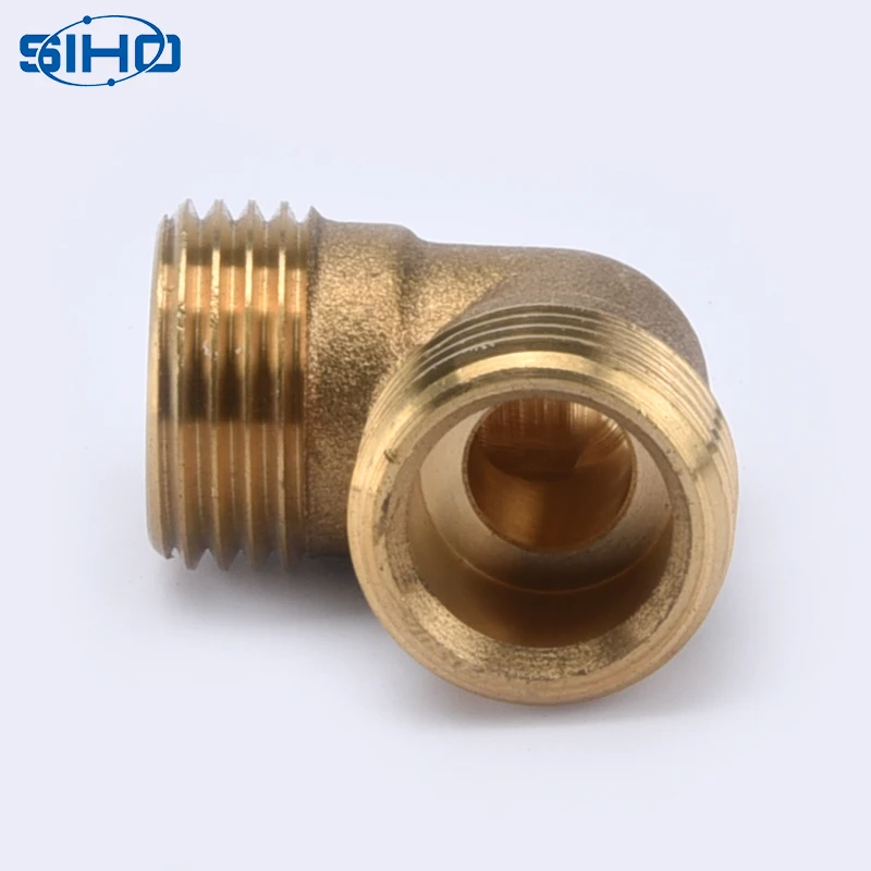
Fittings Thread Plumbing Brass Factory Wholesale Male Base Oil Water Gas Yellow Brass Color Square Equal with Cheap Price SIHO 