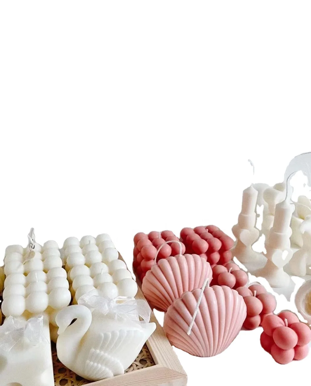 Aesthetic Candle Bubble Candle Pyramid Shape candle moulds silicone