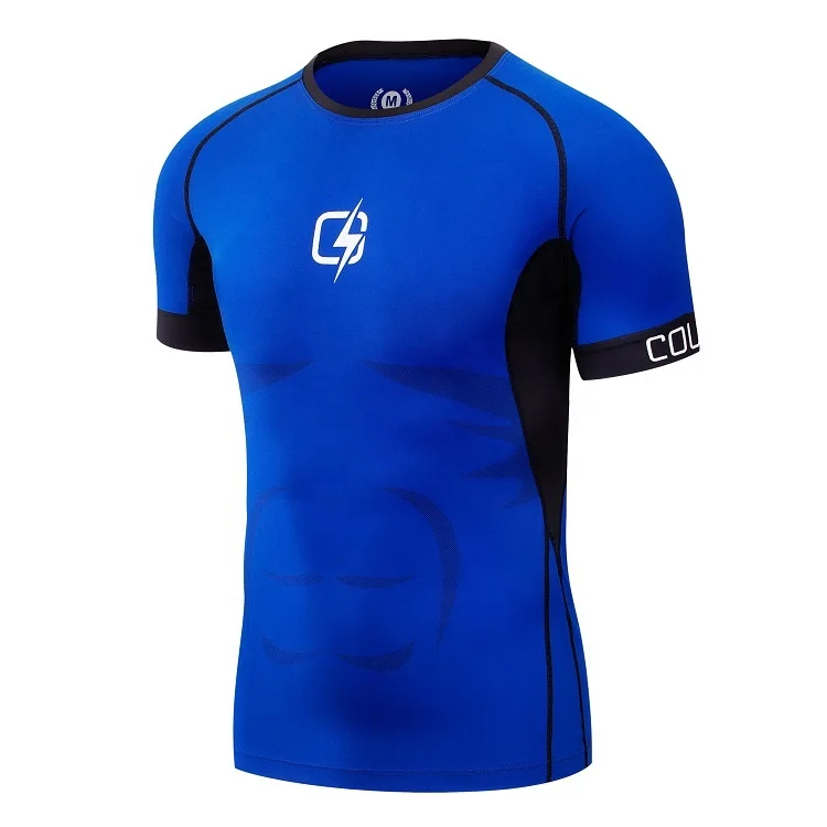 2021 Manufacturer Wholesale Good Ductility 90% Polyester 10% Spandex Blank T-shirt Compression