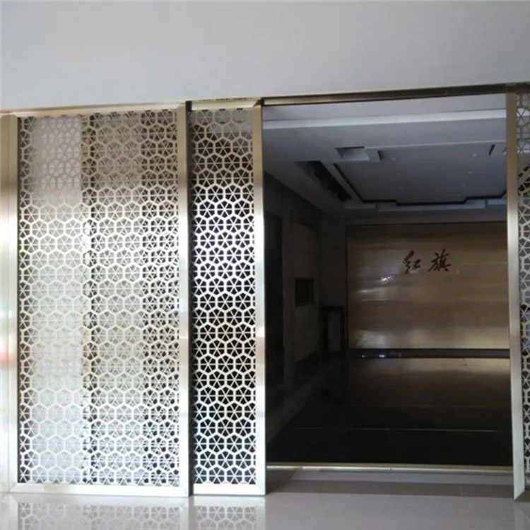 Жилой Интерьер украшения из нержавеющей стали Перегородка раздвижная перегородка