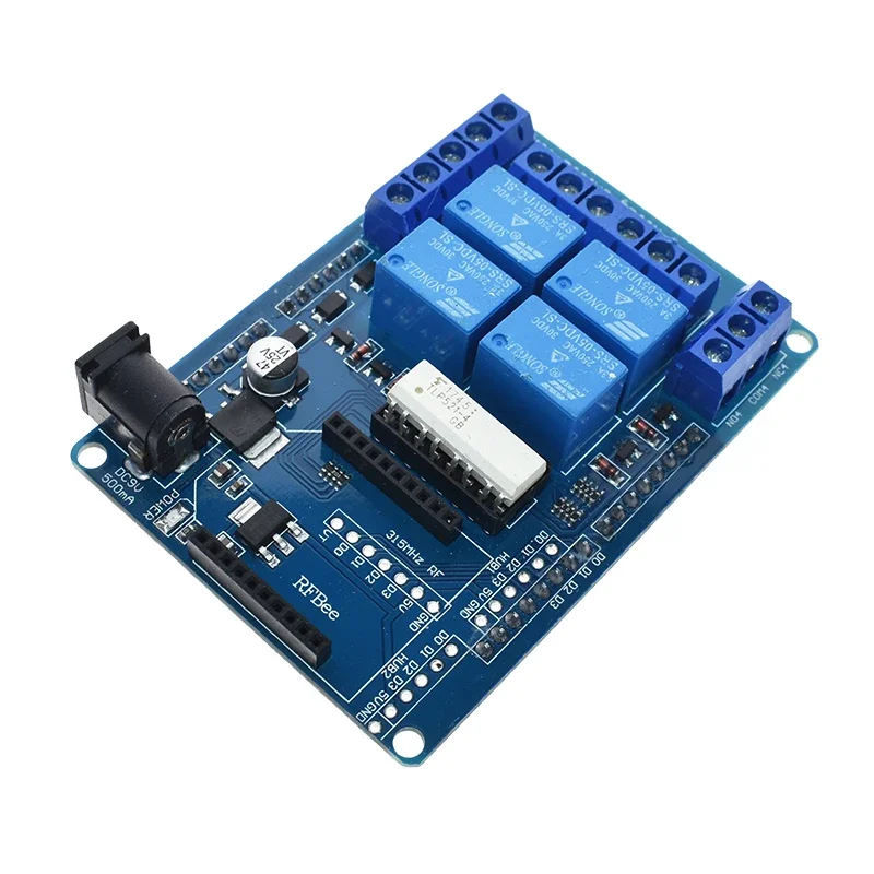SZYJ 240V 3A 4 Channel Wireless Relay Module Opto-isolator Xbee BT Relay Shield Expansion Board Switch For HomeApp