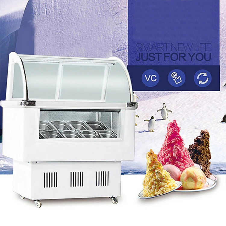 Professional manufacture gelato freezer ice cream display ice cream showcase freezer for ice cream