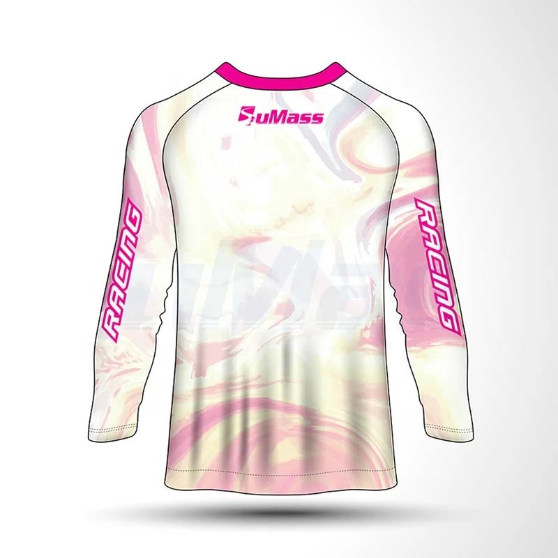 Full Sublimation Tie Dye Motorcycle Auto Racing Wear MX Motocross Jersey Clothing Riding Gear